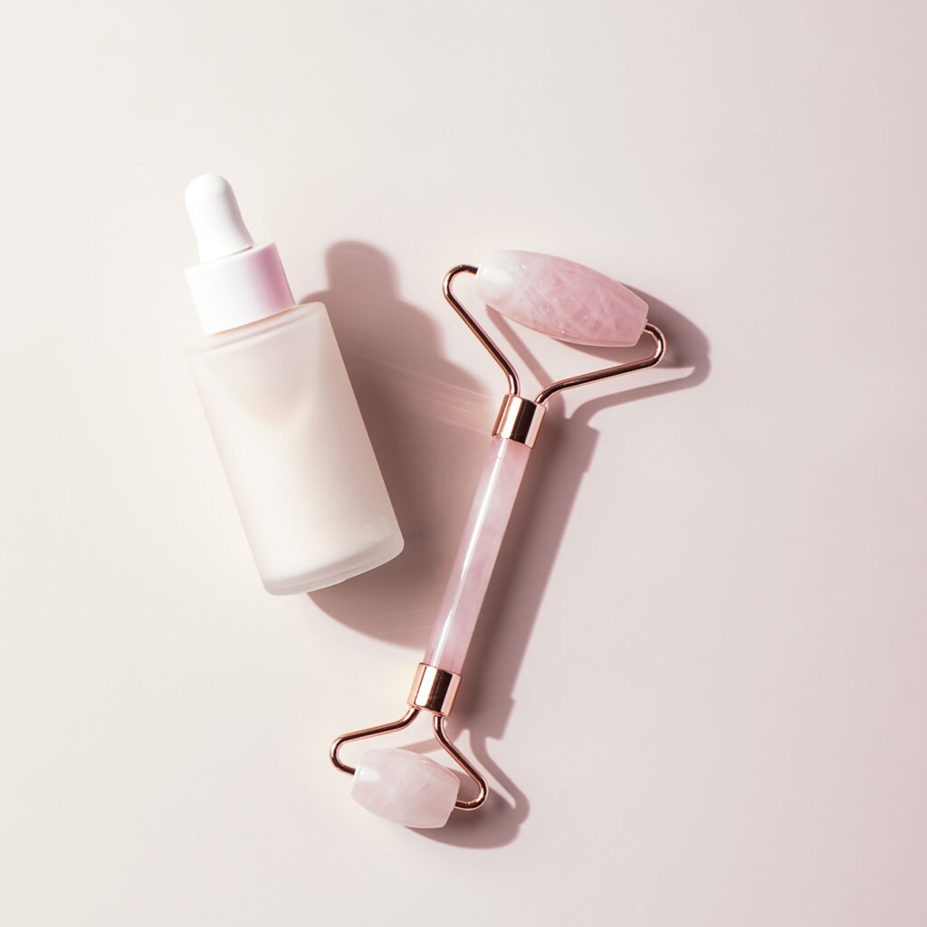 serum and face roller